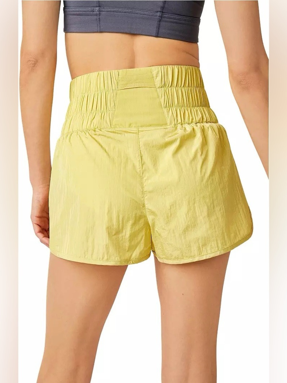 Free People movement the way home high waisted shorts size large green